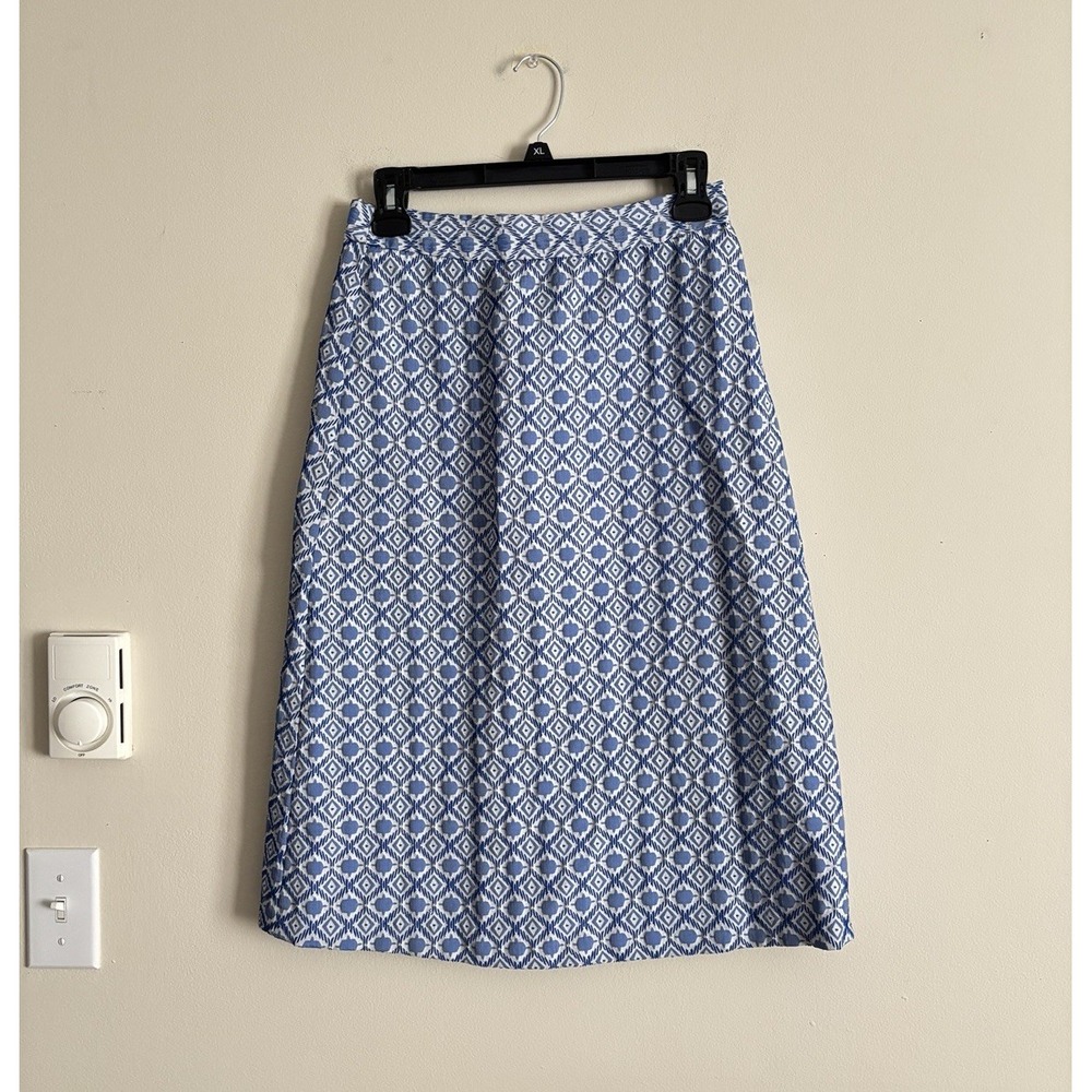 Orange Creek Skirt Size Small Blue White‎ Office Preppy Business Casual